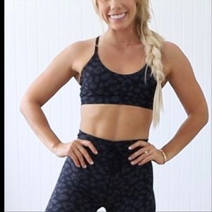 Sarah’s Day White Fox Boutique Cheetah Print Sports Bra